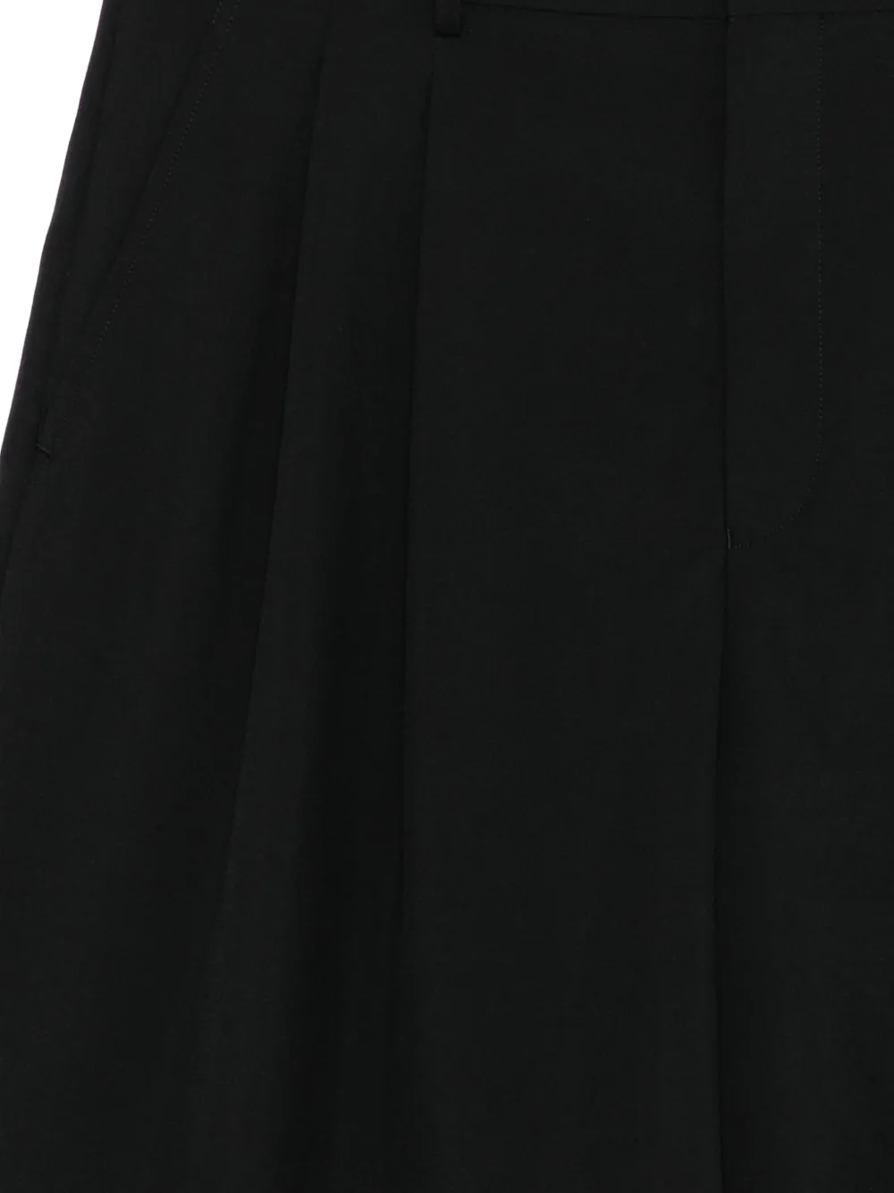 Comme des Garçons Homme Plus Geplooide shorts Zwart