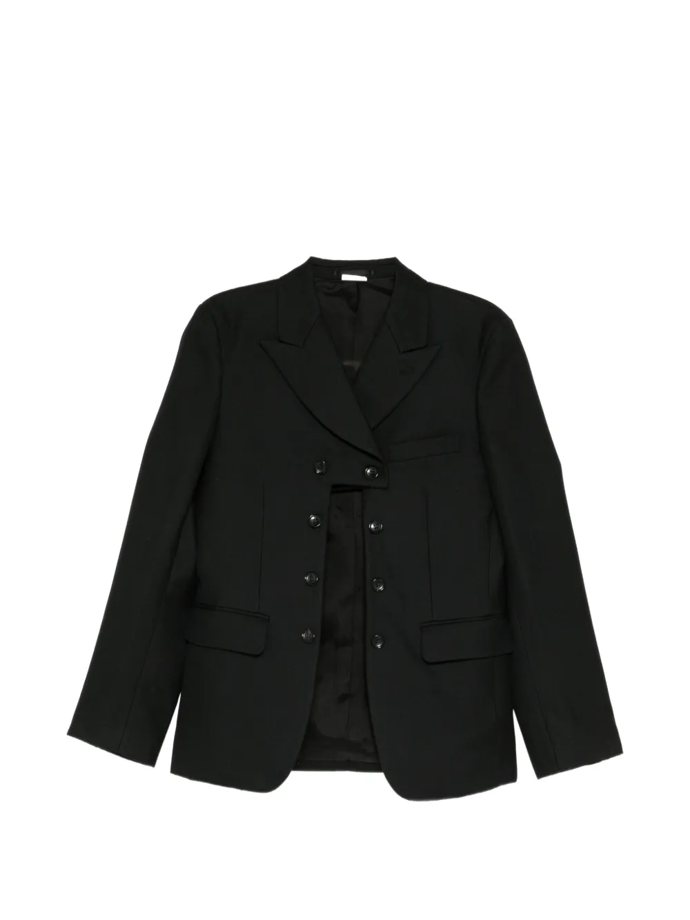 Comme des Garçons Homme Plus Blazer met borstzak Zwart