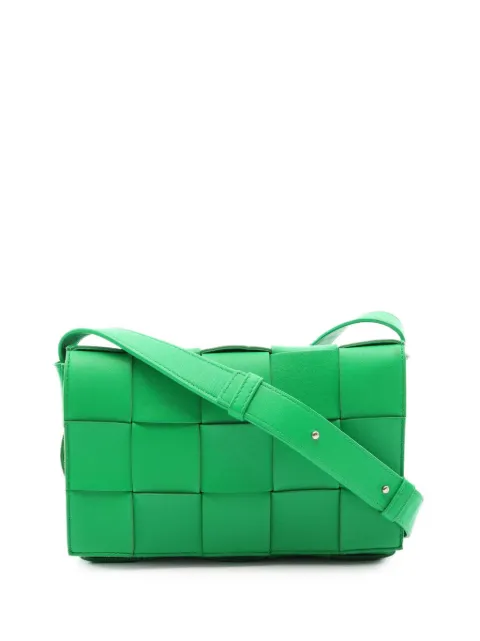 Bottega Veneta Pre-Owned bolsa crossbody Cassette de piel de napa en Intrecciato 2012-2026
