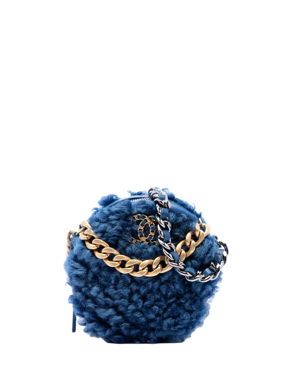 CHANEL Pre-Owned 2020 19 Round Clutch satchel - Blu