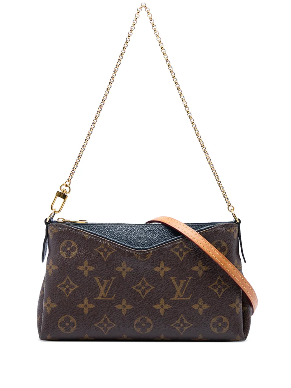 Louis Vuitton Pre-Owned Clutch Pallas con monogramma 2017 - Marrone