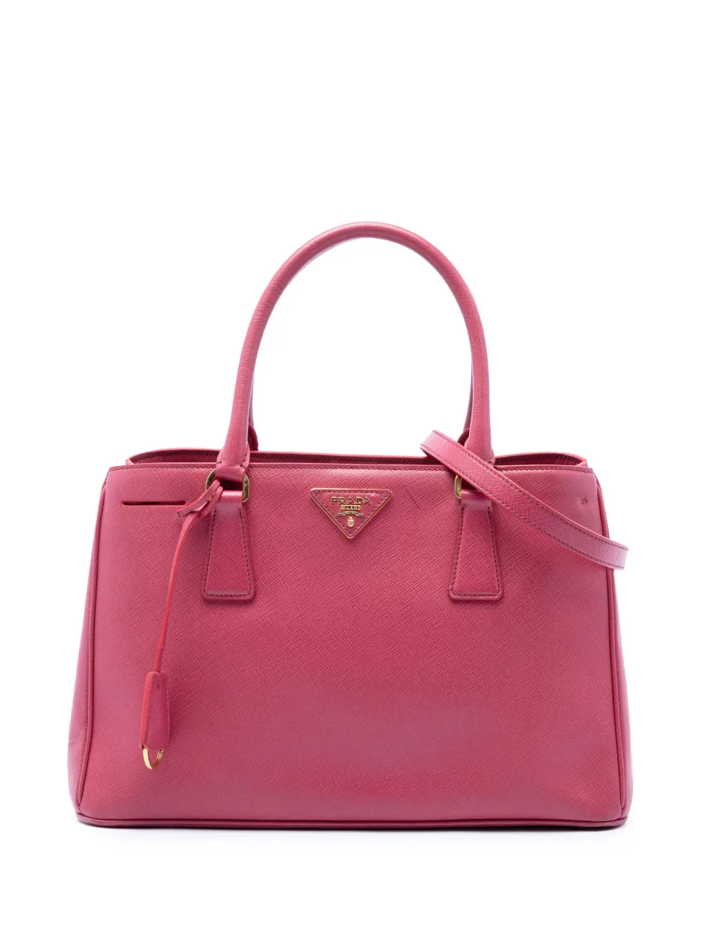 Prada Pre-Owned Borsa tote Gardeners piccola in pelle Saffiano Lux 2010-2026 - Rosa