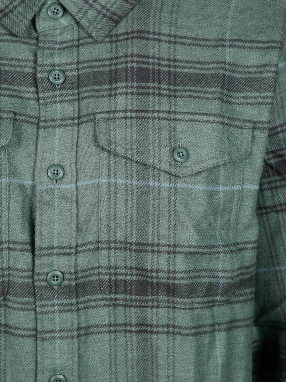 Patagonia Fjord check flannel shirt Groen
