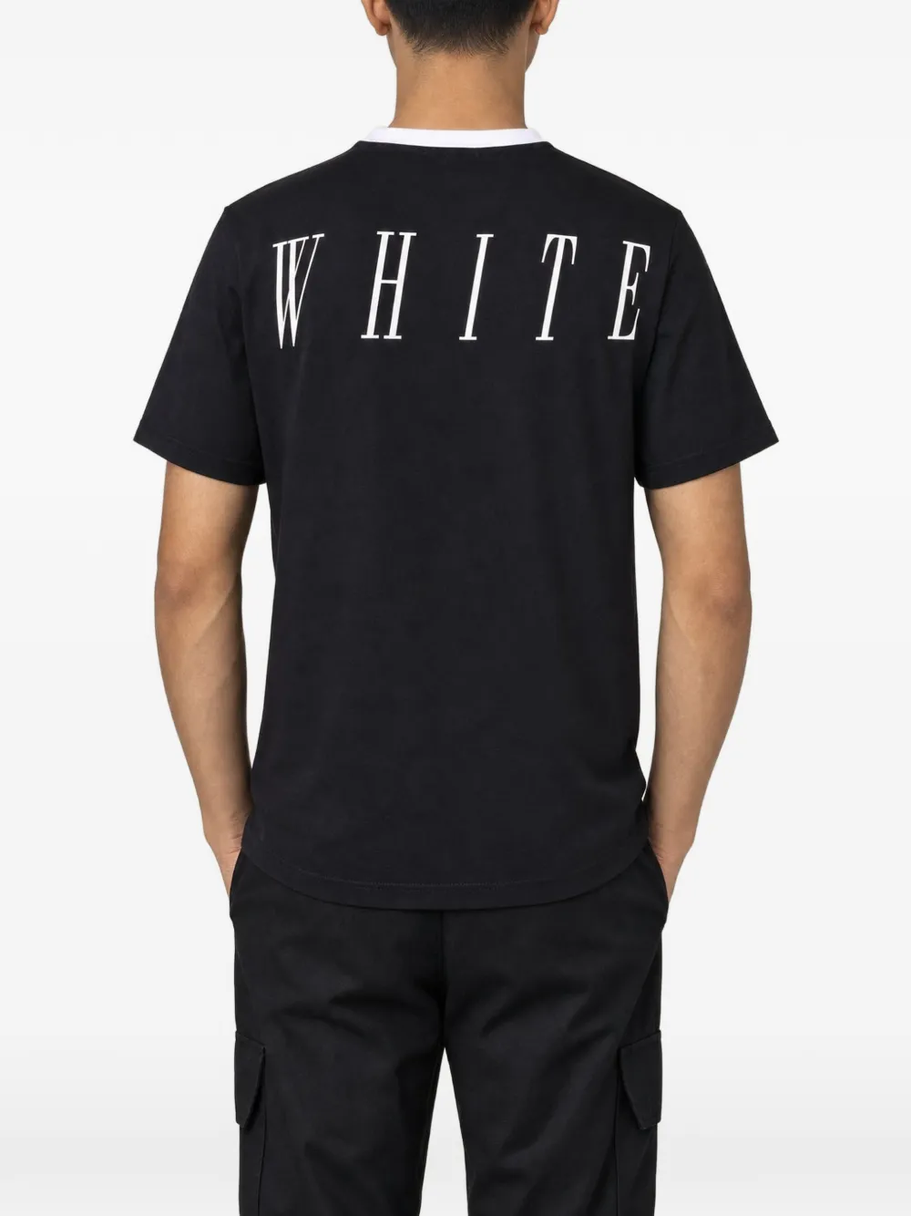 Off-White T-shirt met logoprint Zwart
