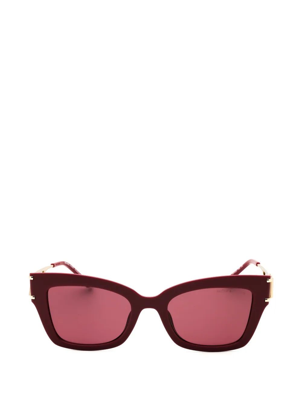 Michael Kors logo-plaque cat-eye frame sunglasses - Rosso