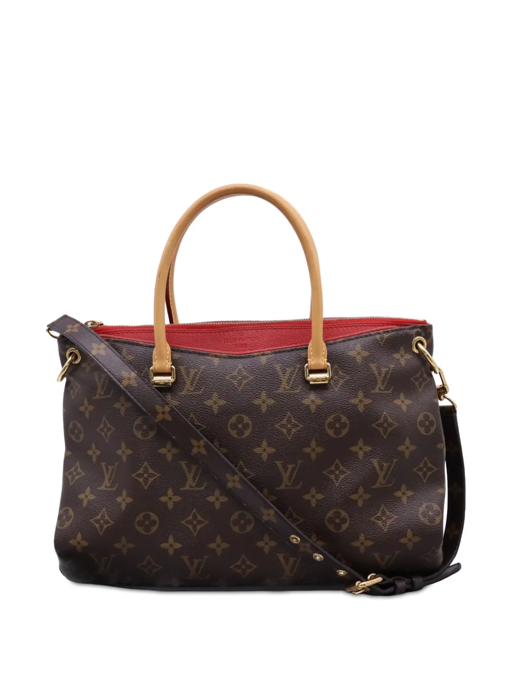 Louis Vuitton Pre-Owned 2014 Monogram Pallas MM satchel - Marrone