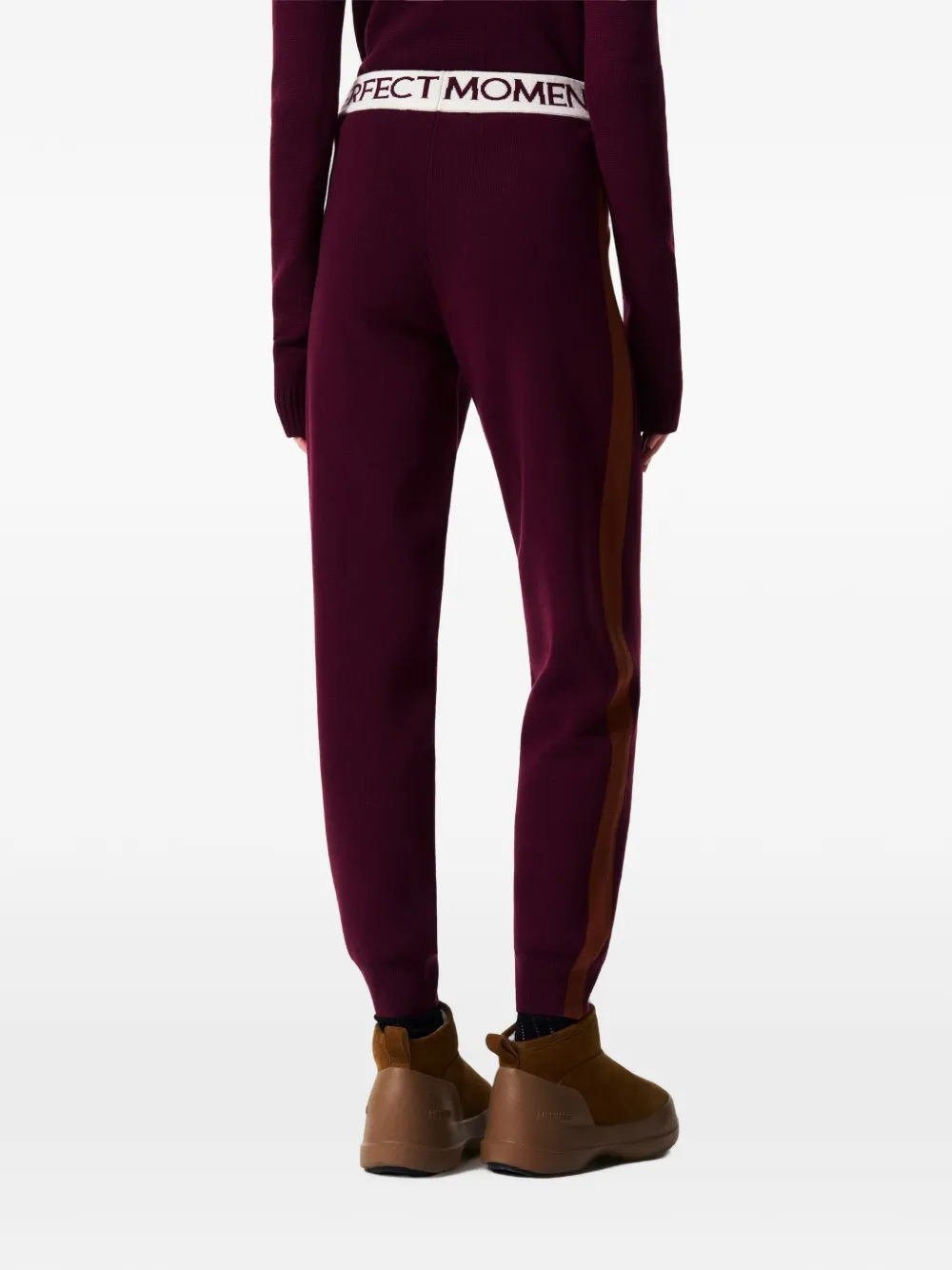 Perfect Moment La Tour Merino Wool Jogger Pant in Purple, view 3