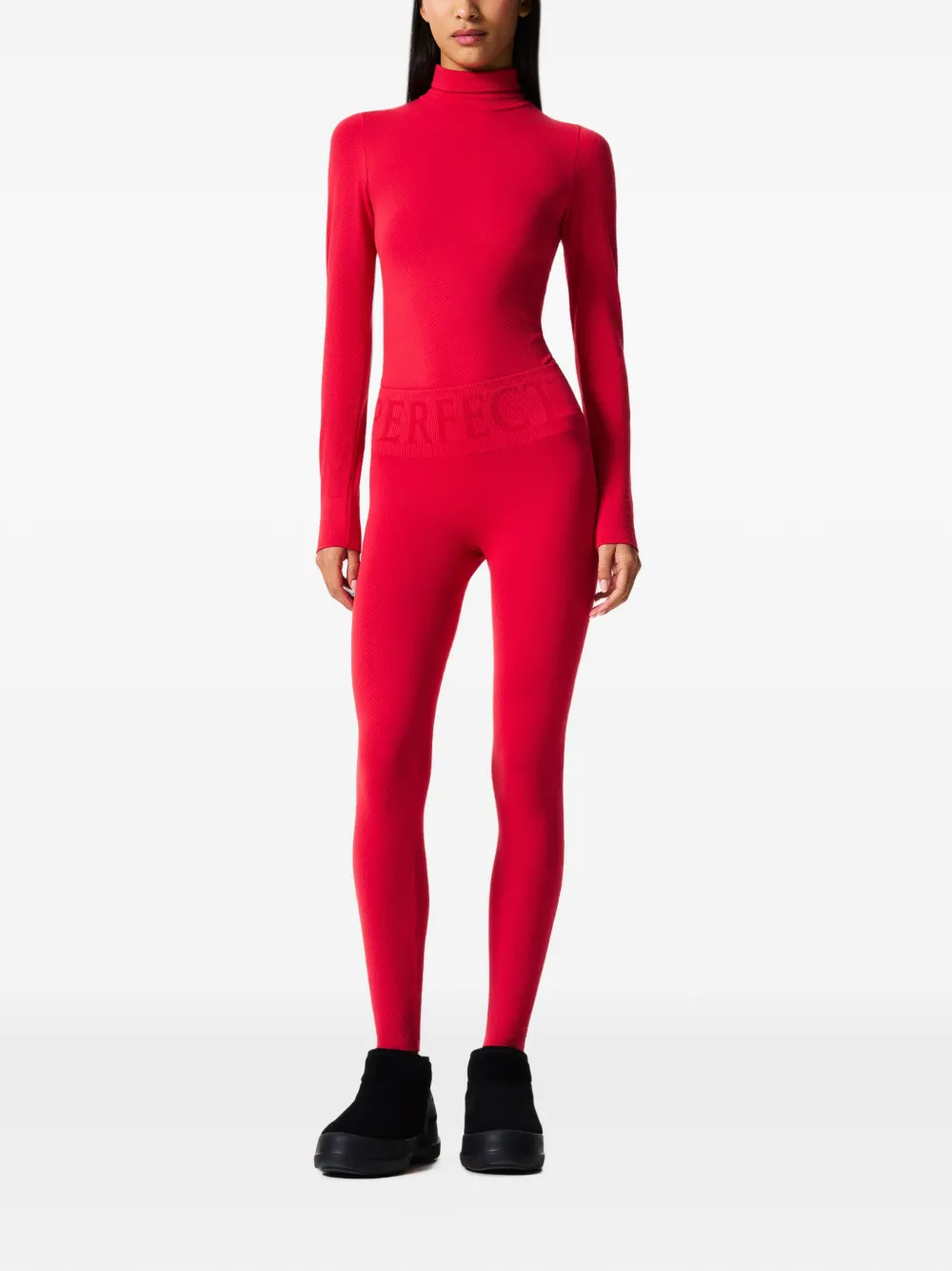 Perfect Moment Naadloze thermo legging Rood