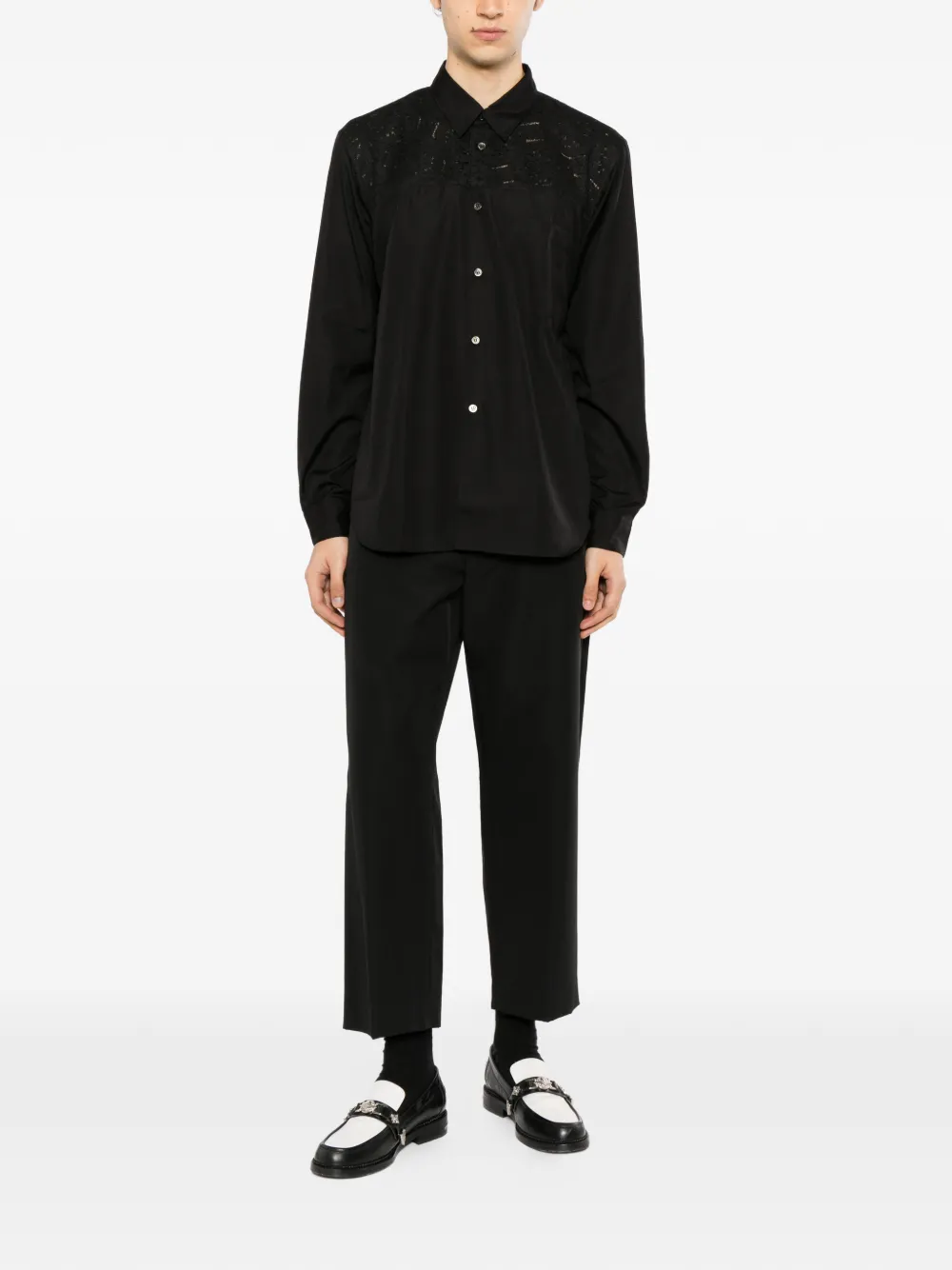 Comme des Garçons Homme Plus Overhemd met borstzak Zwart