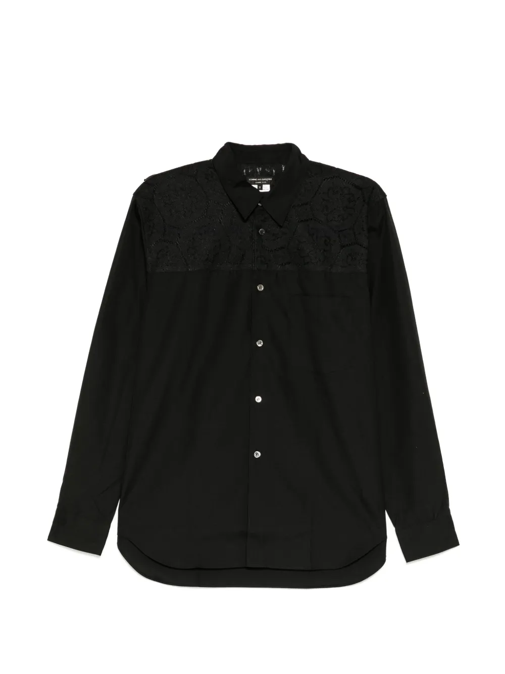 Comme des Garçons Homme Plus Overhemd met borstzak Zwart