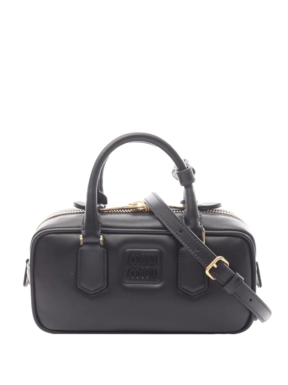 Miu Miu Pre-Owned sac à main Arcadie en cuir (2010-2026) - Noir Miu Miu Pre-Owned sac à main Arcadie en cuir (2010-2026) - Noir
