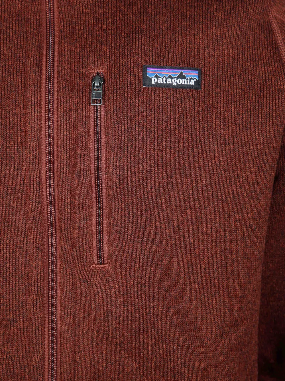 Patagonia Better sweater met rits Rood