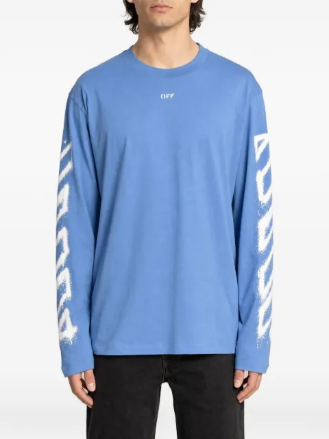 Off-White Arrows-print long-sleeve T-shirt
