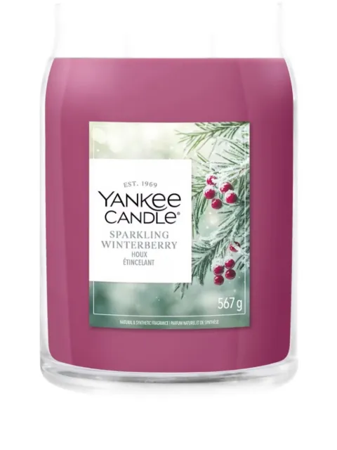yankee candle Sparkling Winterberry candle
