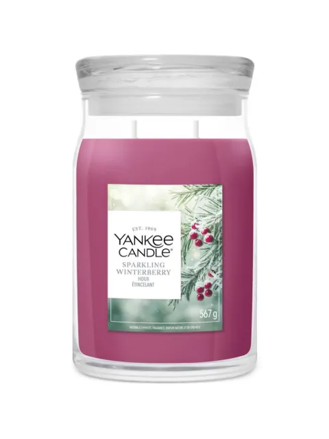 yankee candle Sparkling Winterberry candle