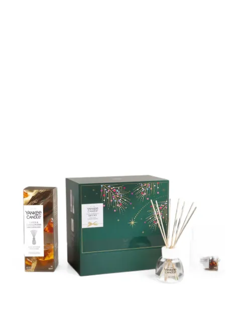 yankee candle candle and reed diffuser gift set (set of two)