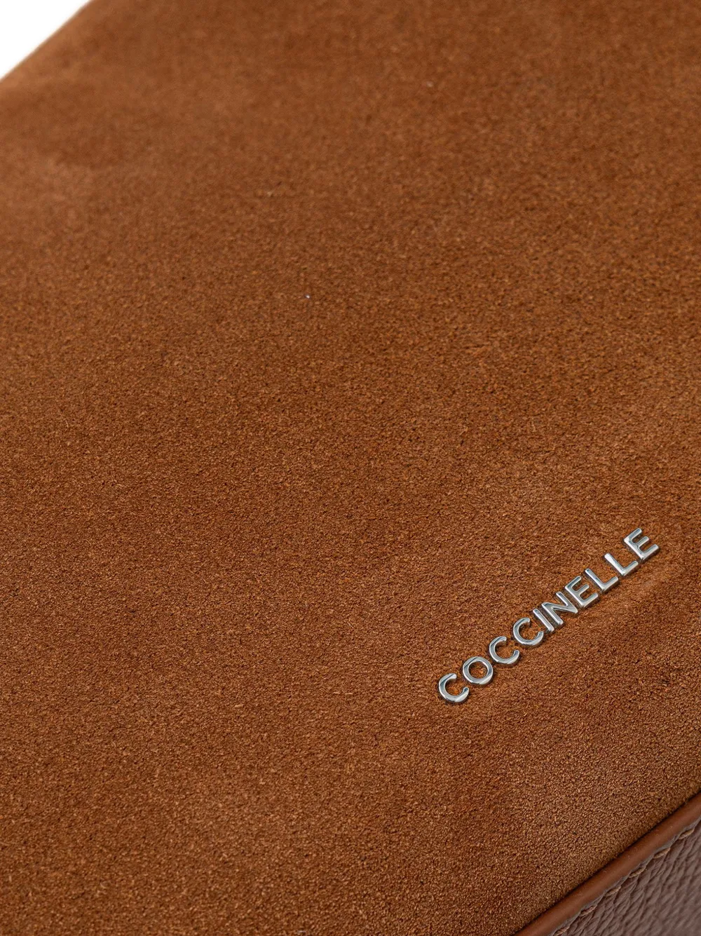 Coccinelle Suède schoudertas Bruin