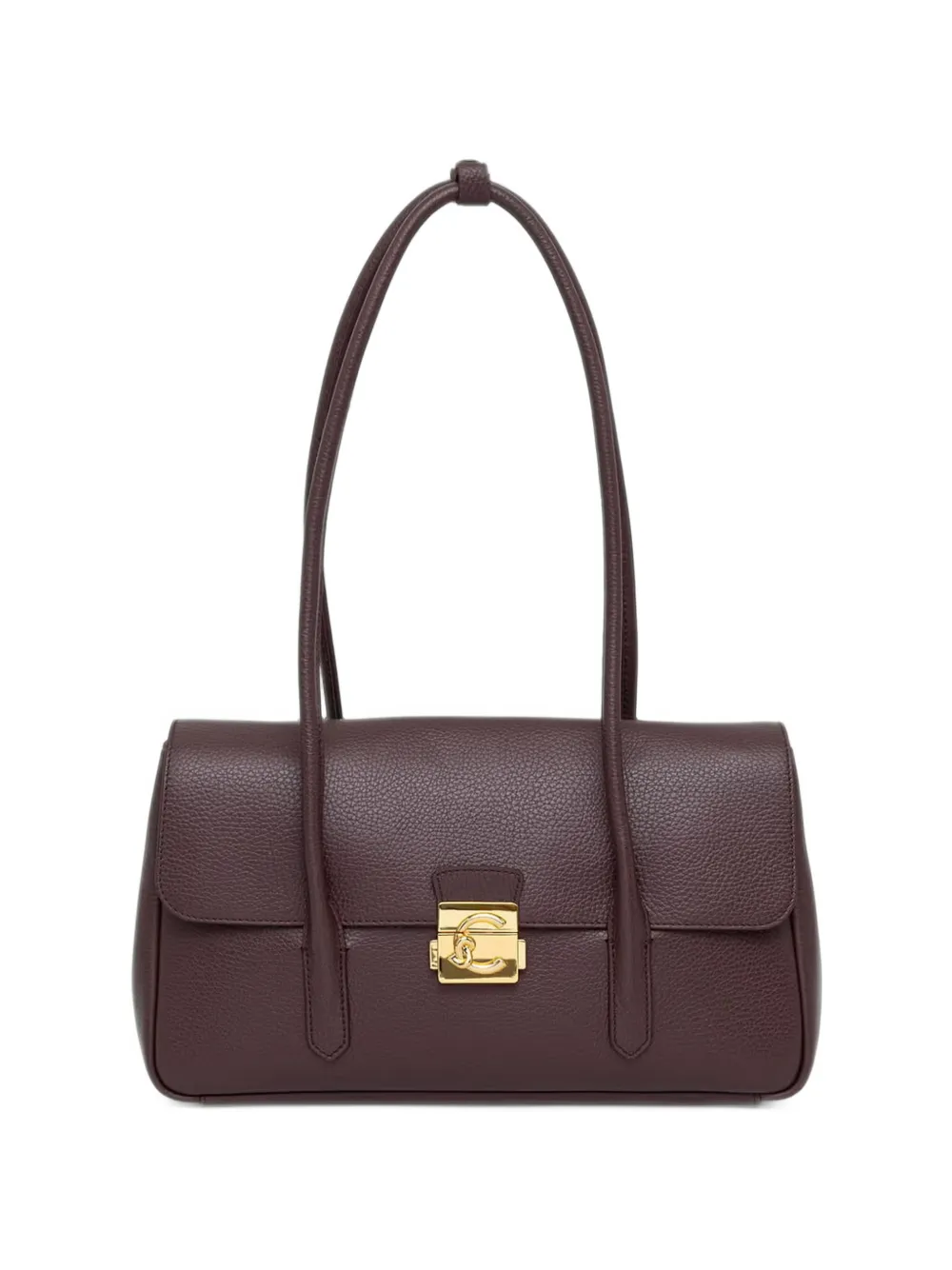 Coccinelle Borsa tote C-Me Lock grande in pelle martellata - Rosso