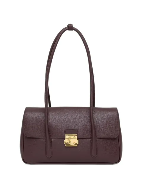 Coccinelle large C-Me Lock grained-leather foldover tote bag