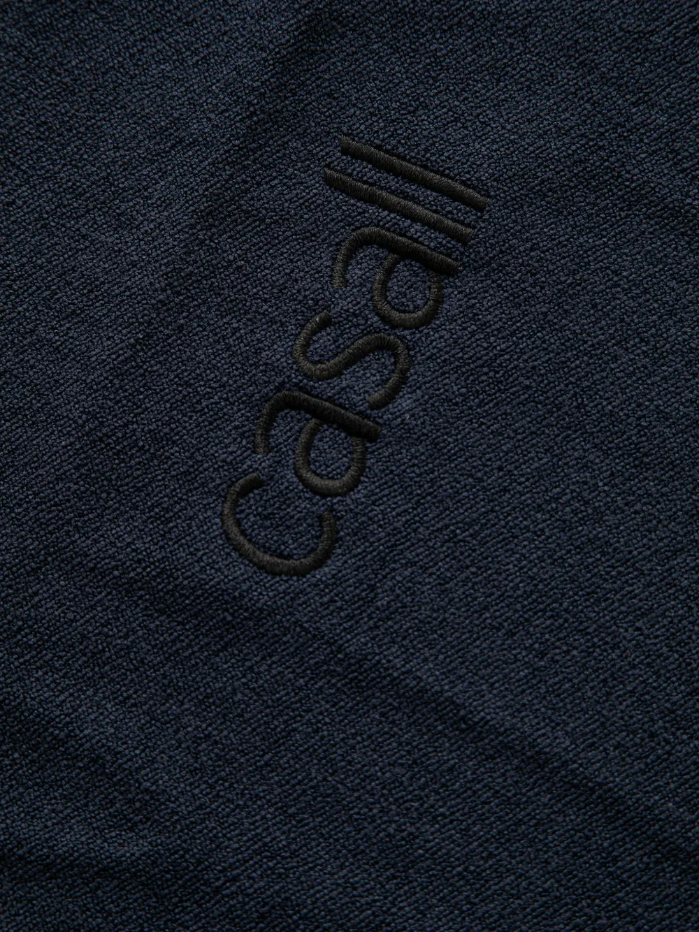 Casall Posture yogahanddoek met geborduurd logo Blauw