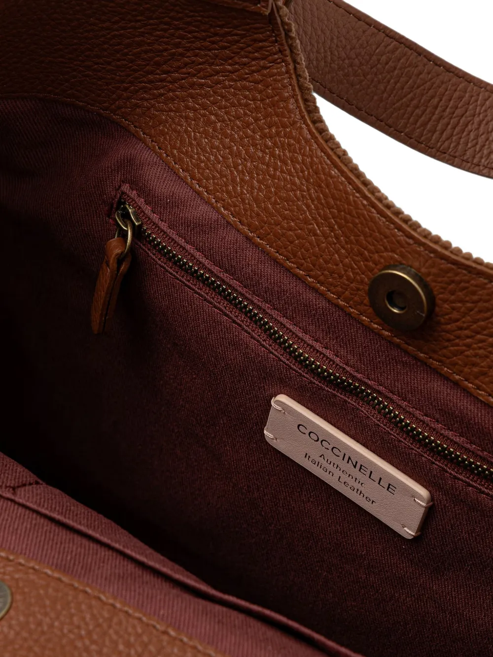 Coccinelle C-Easy ribfluwelen shopper Bruin
