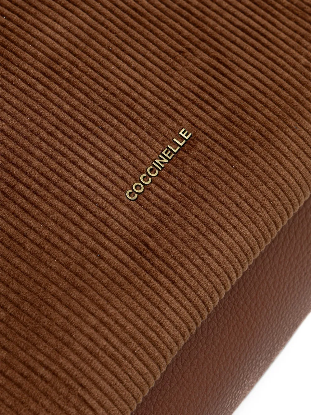 Coccinelle C-Easy ribfluwelen shopper Bruin