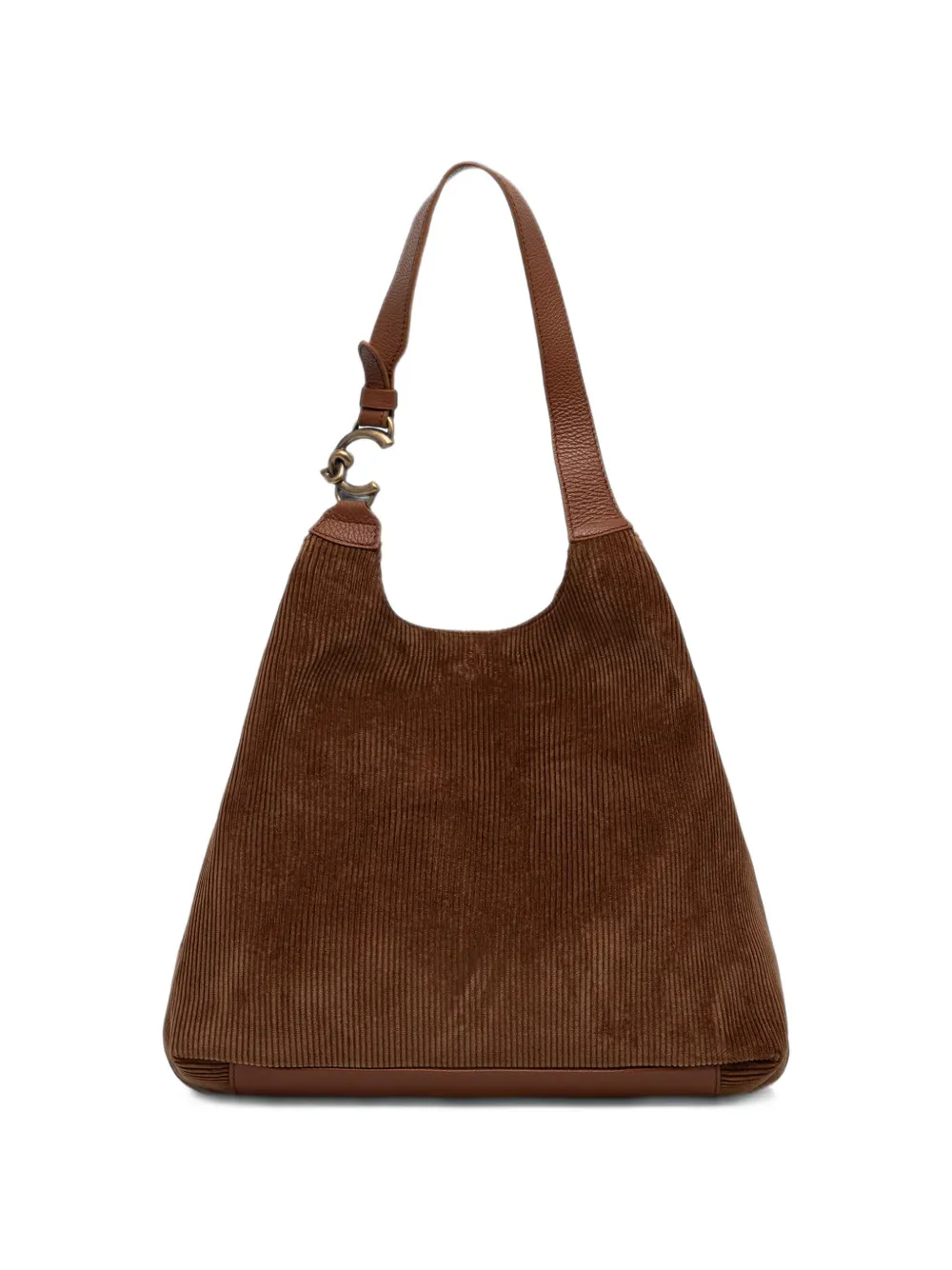 Coccinelle C-Easy corduroy tote bag - Marrone