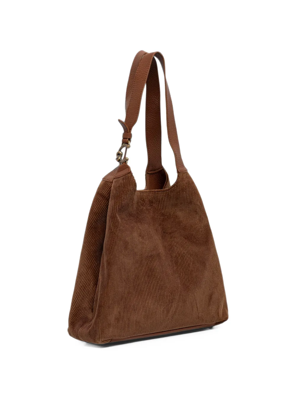 Coccinelle C-Easy ribfluwelen shopper Bruin