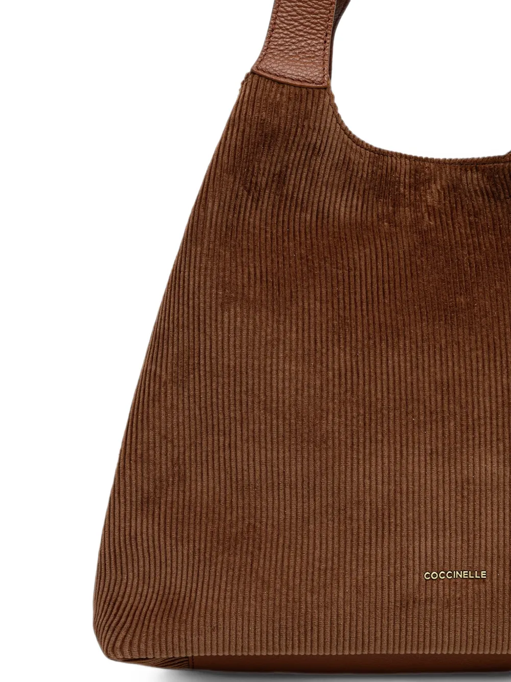 Coccinelle C-Easy ribfluwelen shopper Bruin