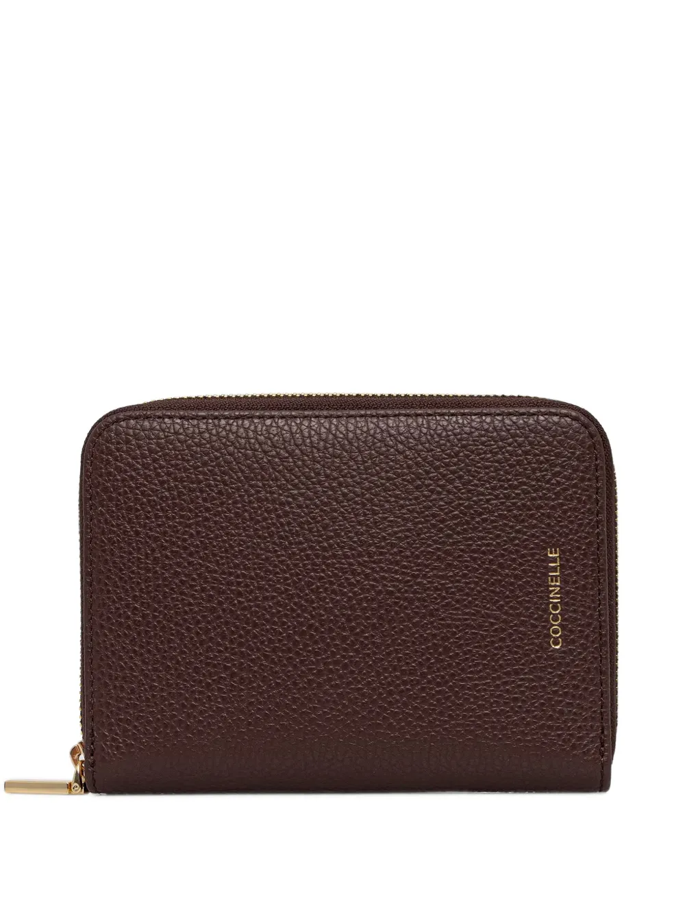 Coccinelle zipped calf leather jewellery case - Braun