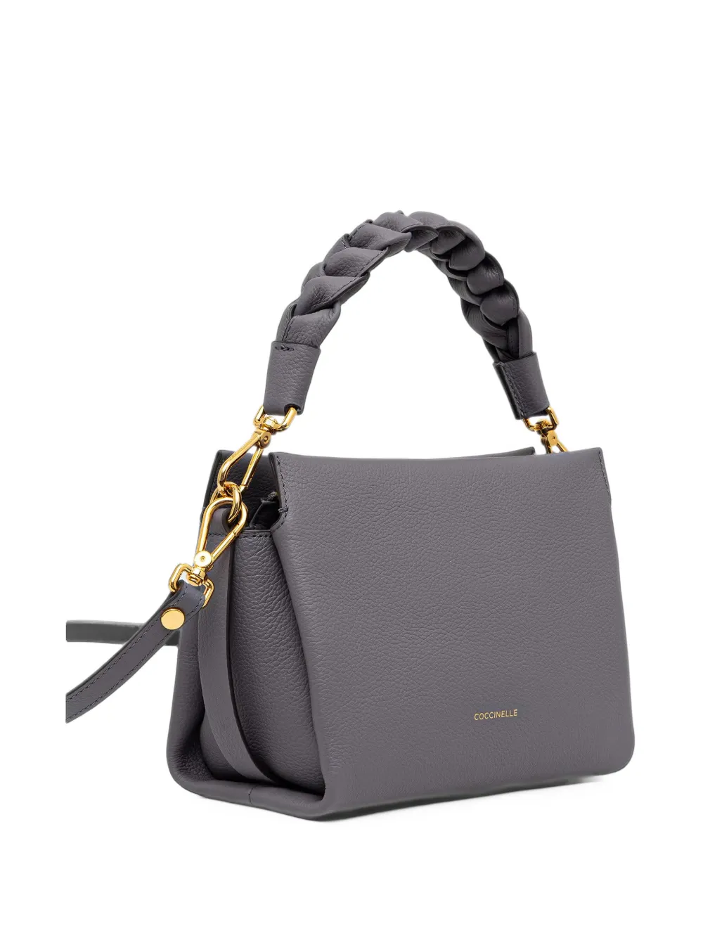 Coccinelle Bou shopper met gevlochten handvat Grijs