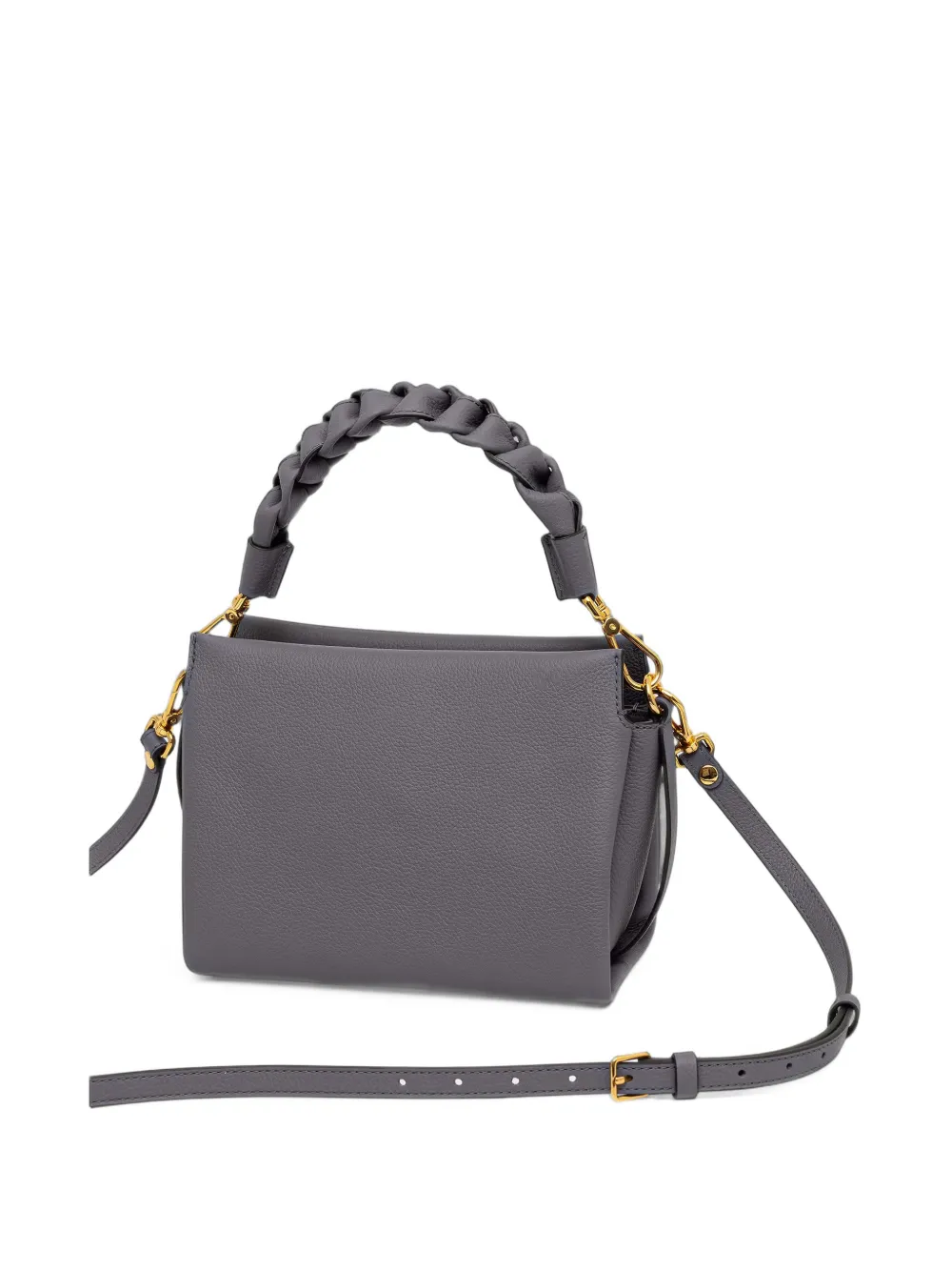 Coccinelle Bou shopper met gevlochten handvat Grijs
