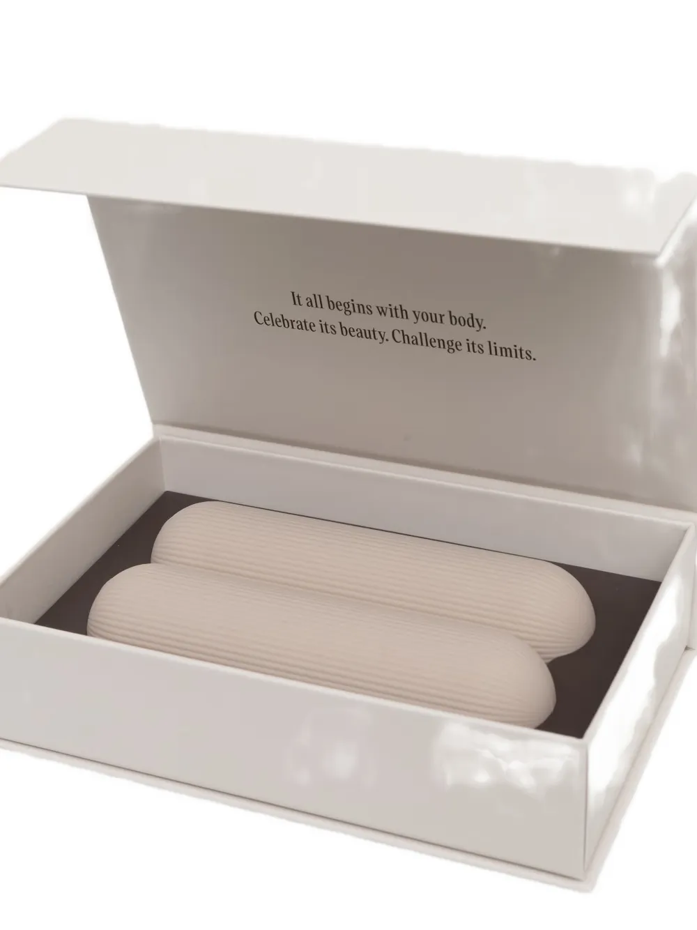 Casall Twee geribbelde sculpt bars Beige
