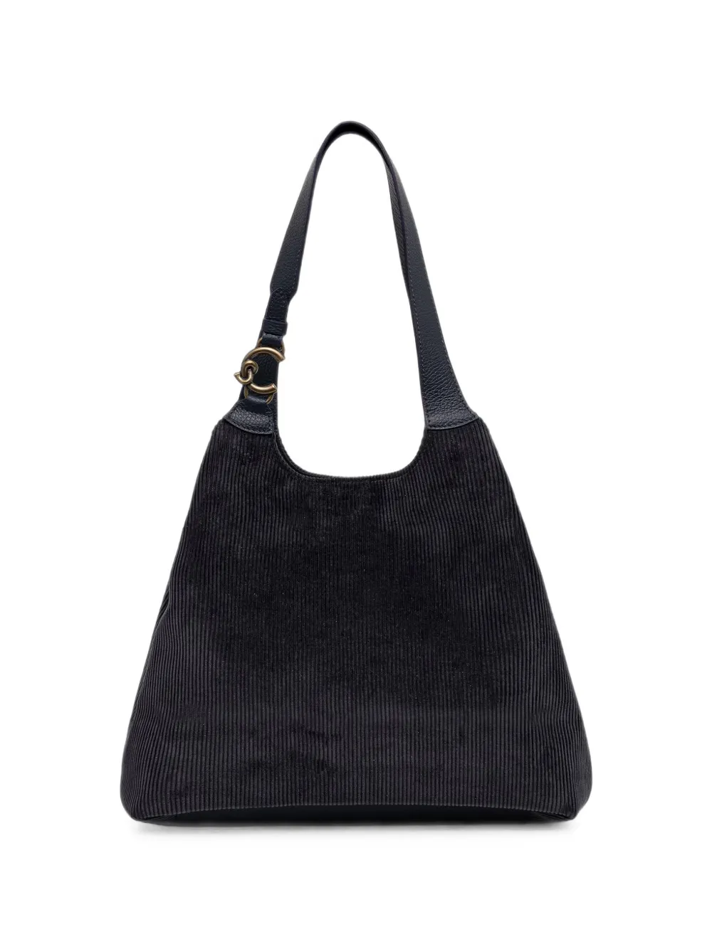Coccinelle Ribfluwelen shopper Zwart