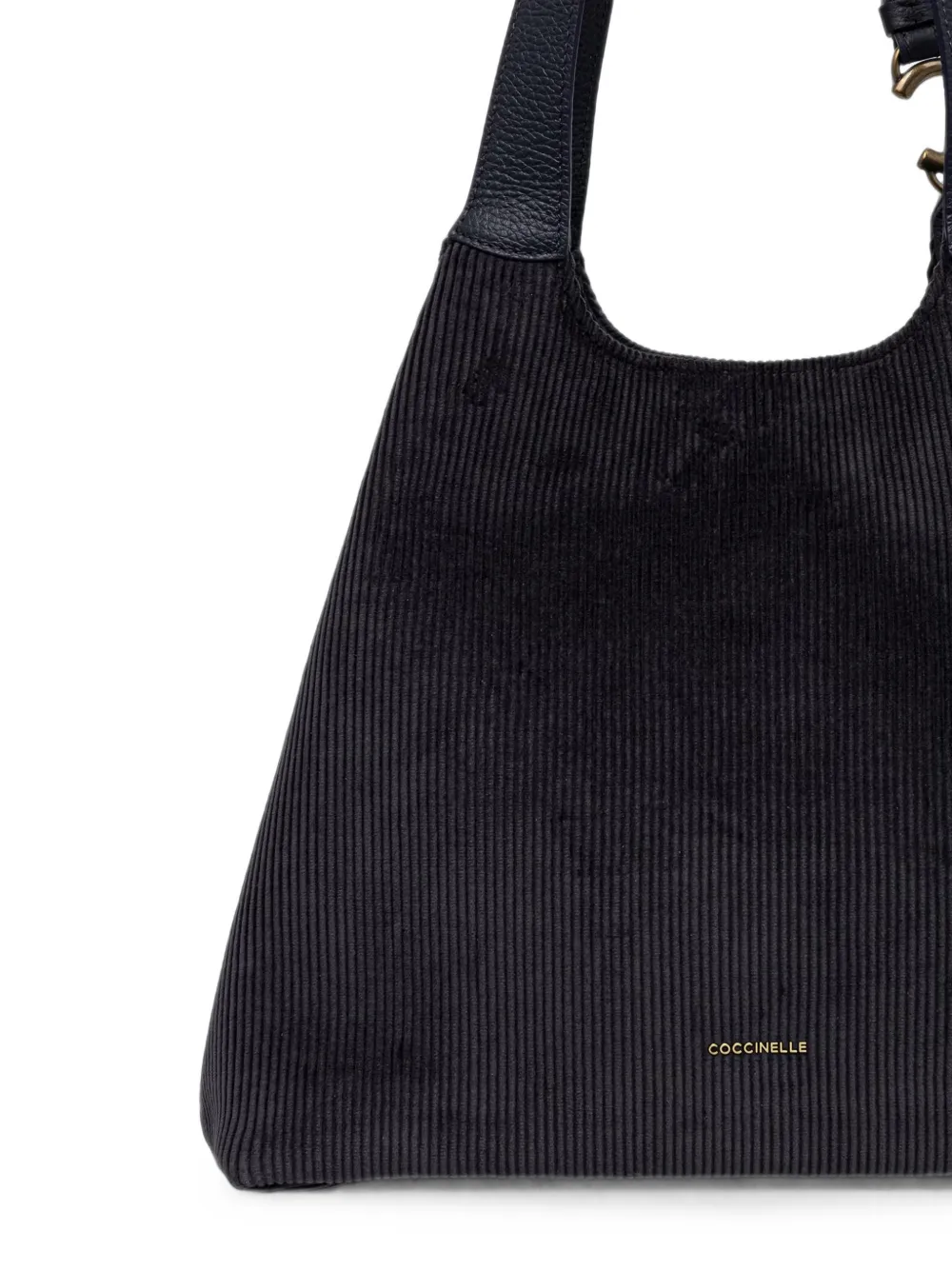 Coccinelle Ribfluwelen shopper Zwart