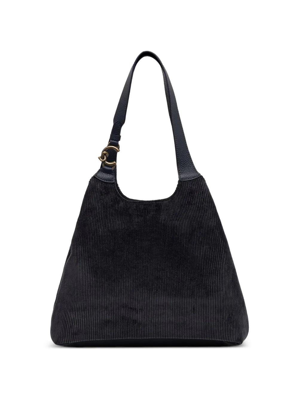 Coccinelle corduroy tote bag - Nero