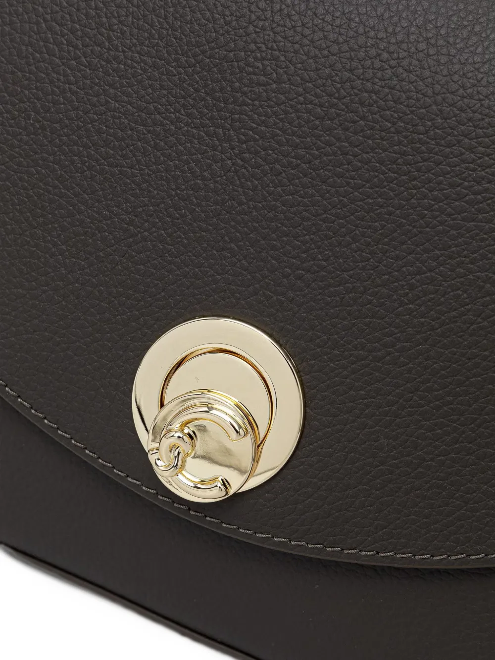 Coccinelle Medium Nikla schoudertas met textuur Bruin