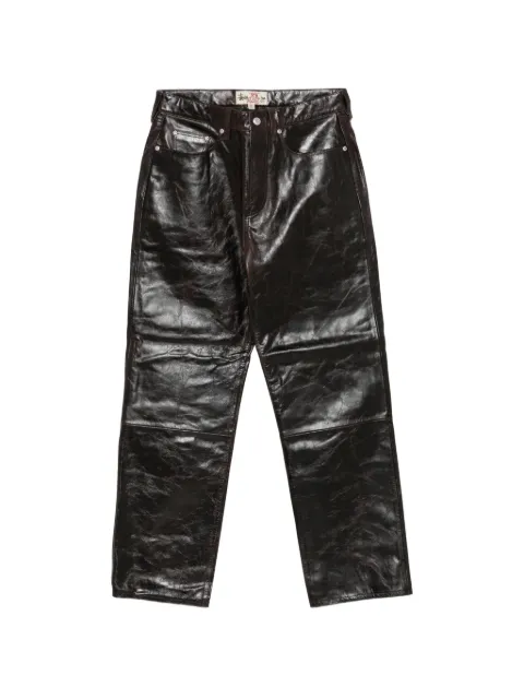 Stüssy leather trousers