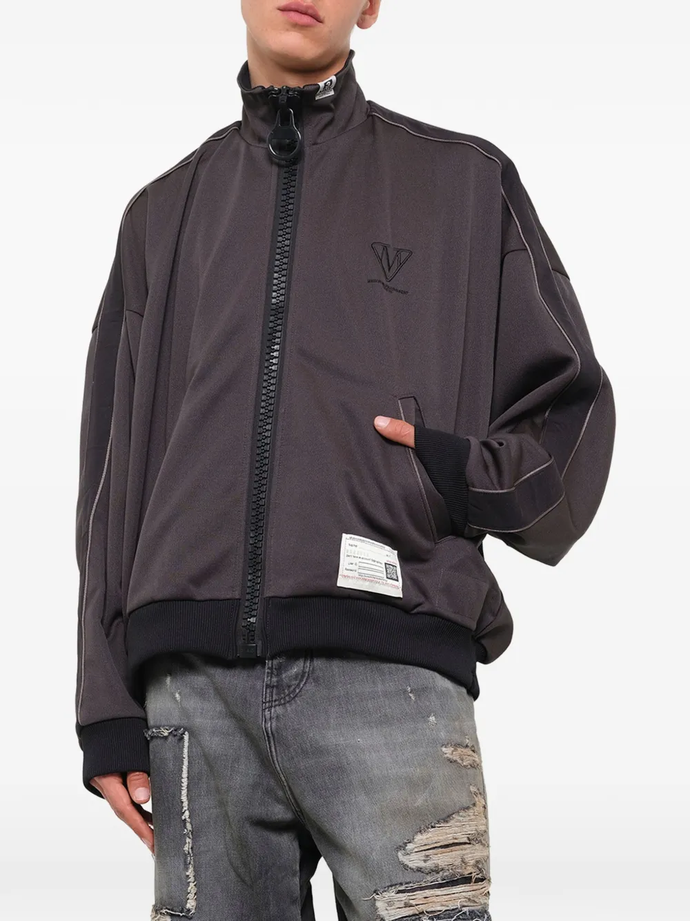 Maison MIHARA YASUHIRO wide-back track jacket Zwart