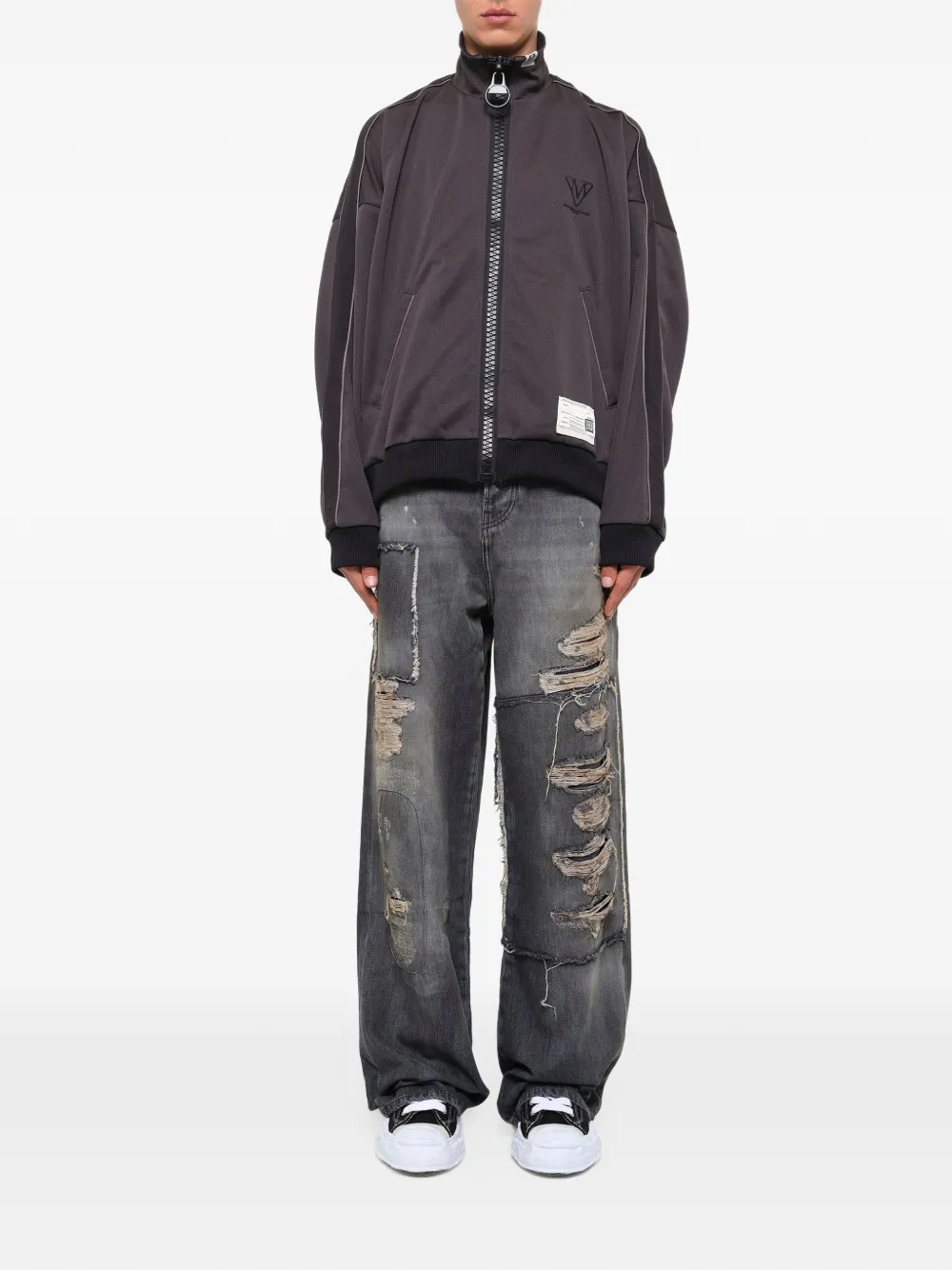 Maison MIHARA YASUHIRO wide-back track jacket Zwart