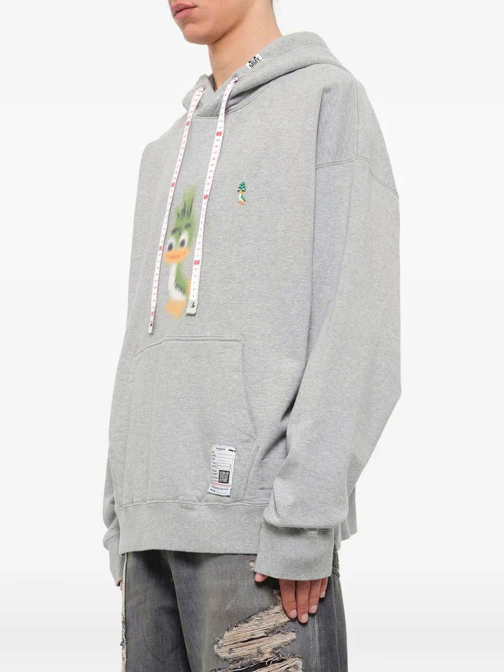 Maison MIHARA YASUHIRO Leon printed hoodie Grijs
