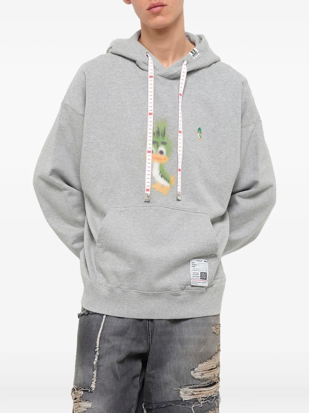 Maison MIHARA YASUHIRO Leon printed hoodie Grijs