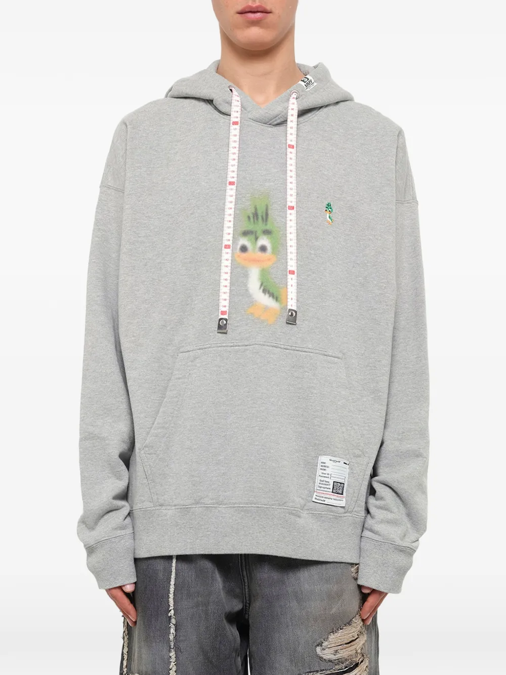 Maison MIHARA YASUHIRO Leon printed hoodie Grijs