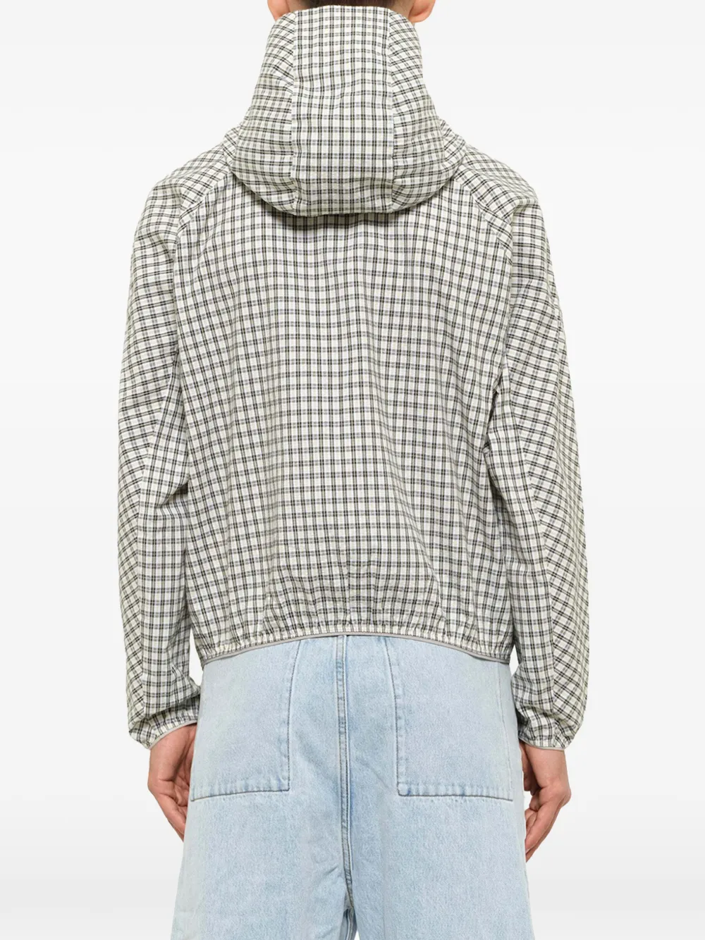 Post Archive Faction Runner jack met asymmetrische rits Beige