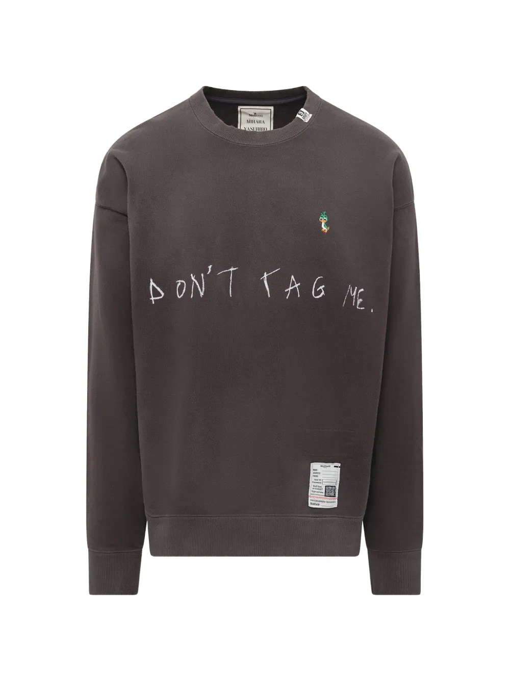 Maison MIHARA YASUHIRO Don't Tag Me. printed sweatshirt - Schwarz
