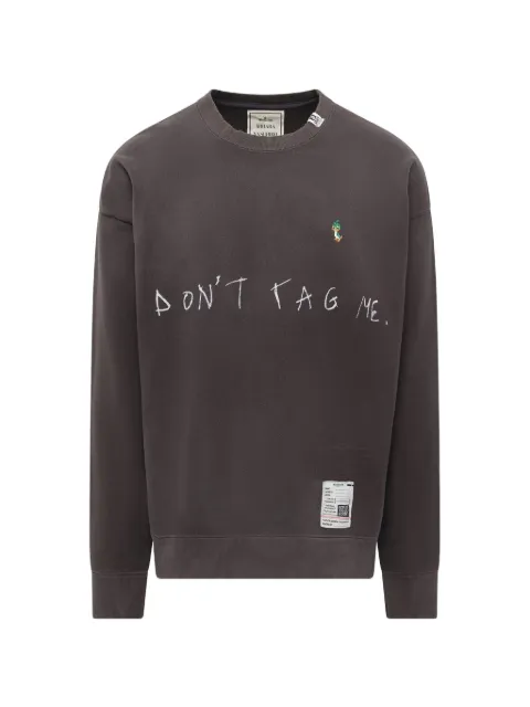 Maison MIHARA YASUHIRO Don't Tag Me. printed sweatshirt