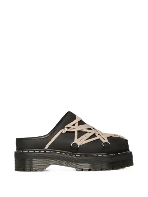 Rick Owens x Dr Martens Quad Sole Megalace® flat mules