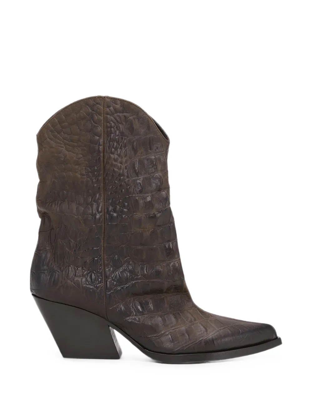 Notabene Zora crocodile-effect cowboy boots - Marron Notabene Zora crocodile-effect cowboy boots - Marron