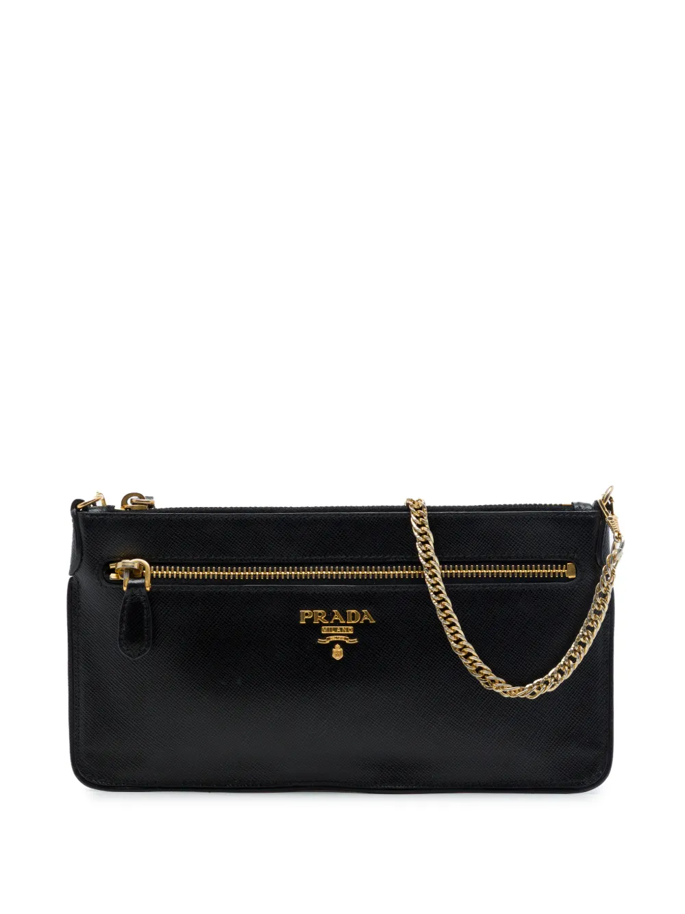 Prada Pre-Owned 2010-2026 Saffiano Lux Top Zip crossbody bag - Black