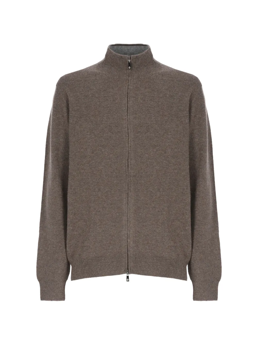 Della Ciana zip-up high-neck sweater - Brown